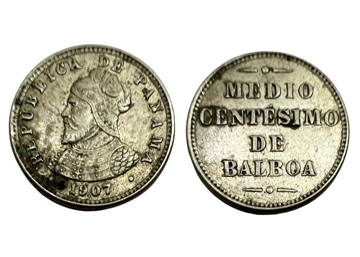  1/2 سنتيسمو بانما 1907 مـ - 1874 -